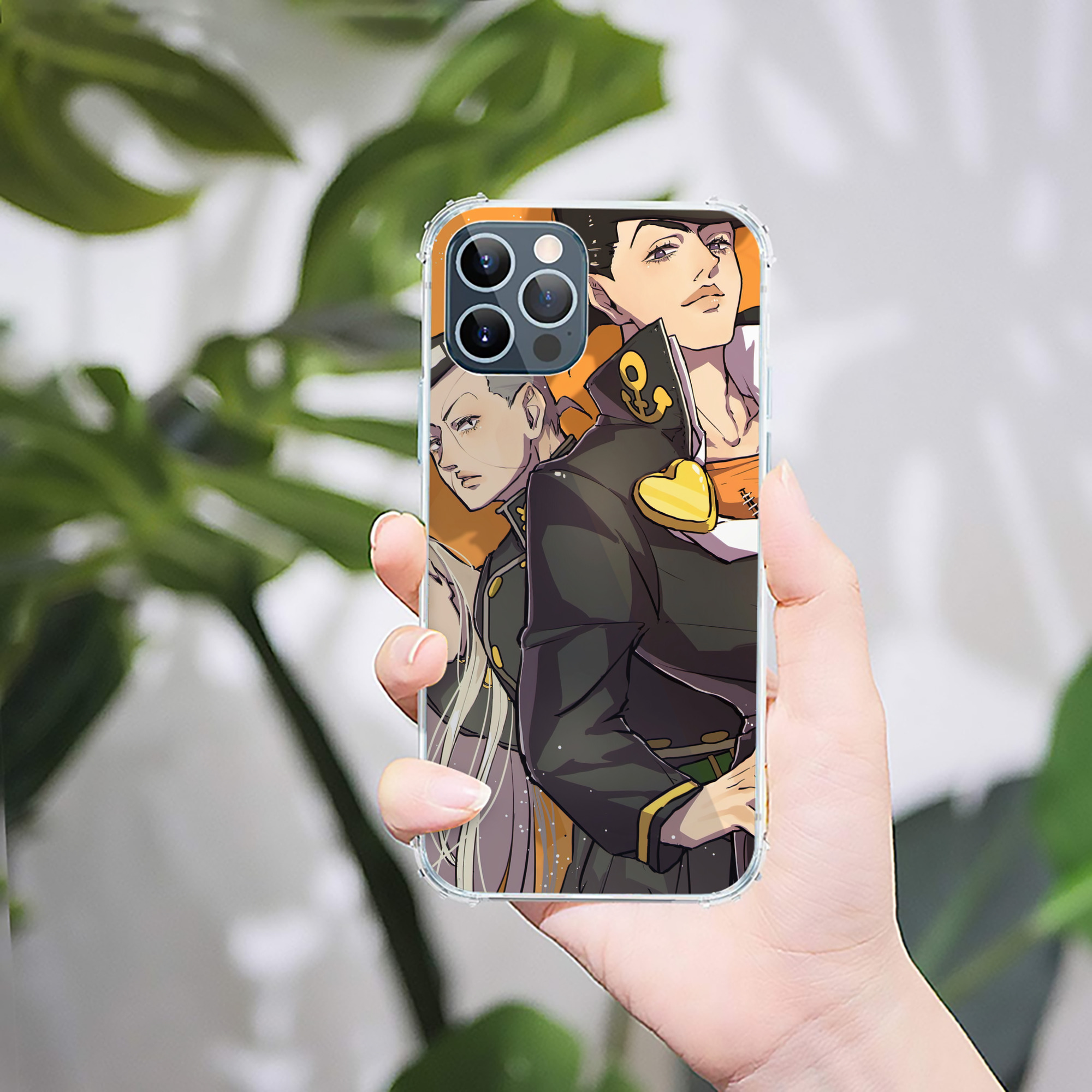 （画像用） ジョジョの奇妙な冒険 JoJo's Bizarre Adventure 【iPhone 12シリーズ対応】透明スマホケース（クリアソフトケース）